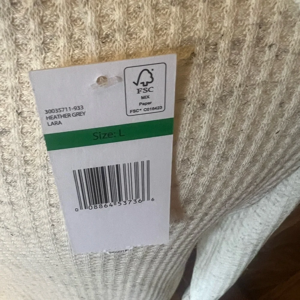 Women's Cream Lace-Up Top - Picture 4 of 4